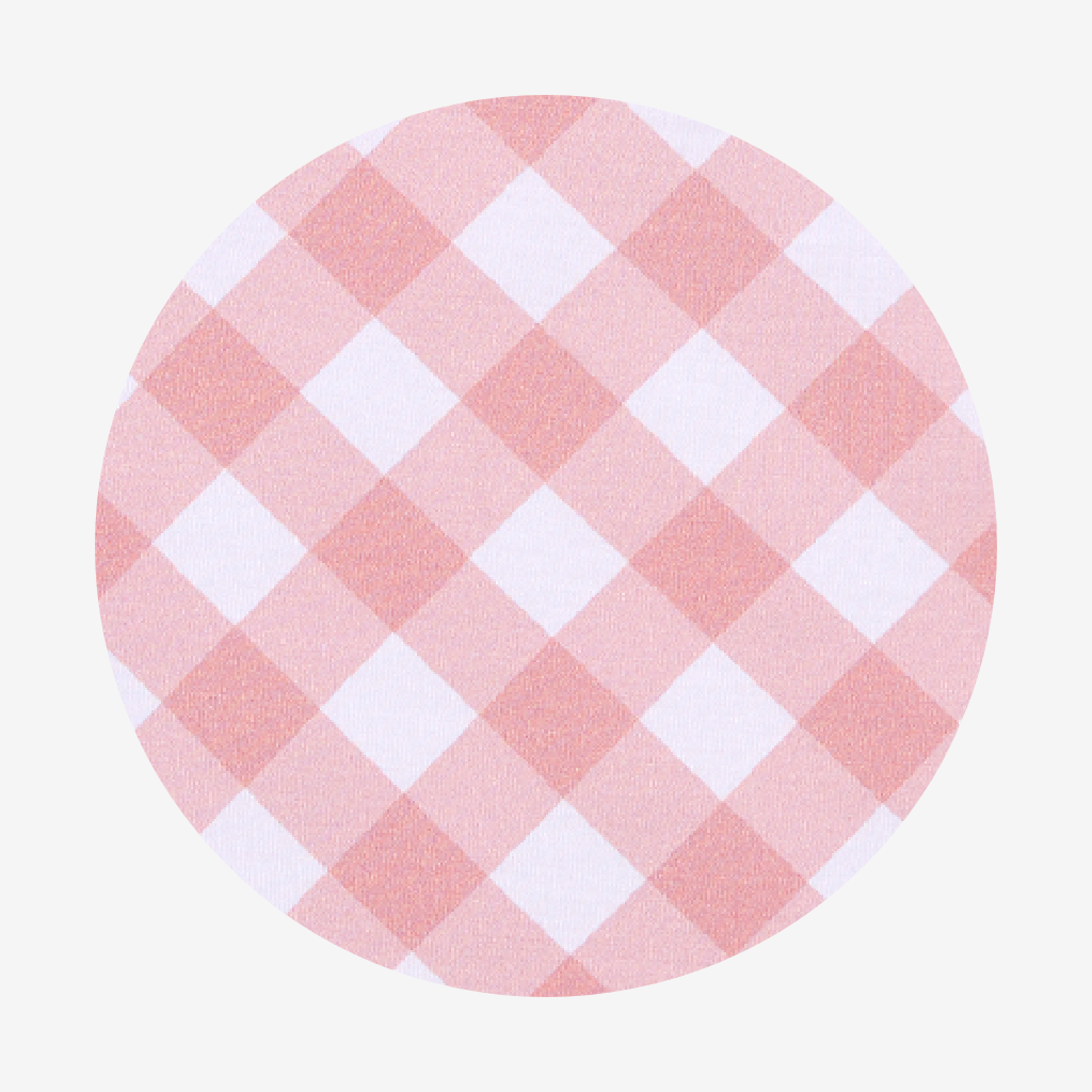 Dusty Rose Gingham Ruffled Bodysuit