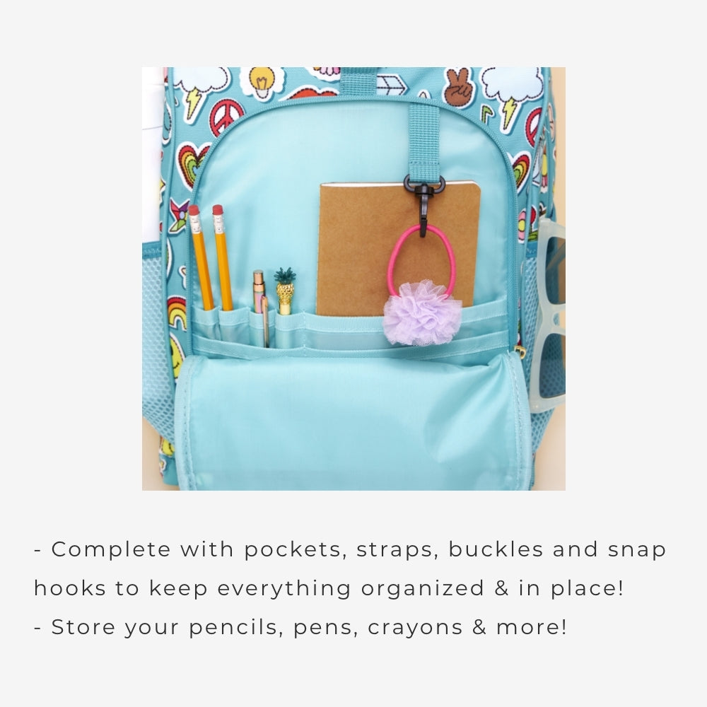 Watercolor Butterfly Rolling Backpack