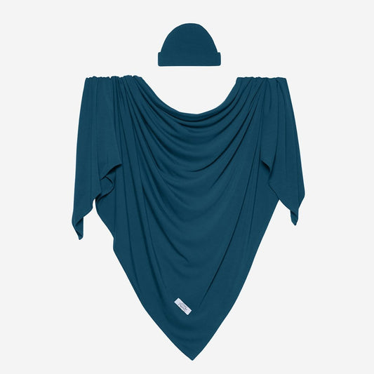 Sailor Blue Swaddle Beanie Set