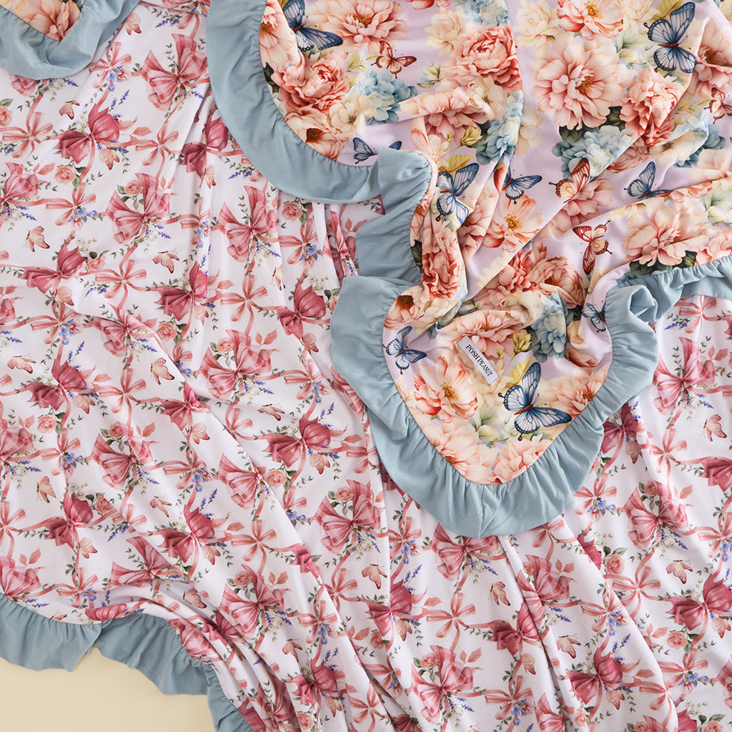 Tindra & Loraine Ruffled Luxe Patoo® Blanket