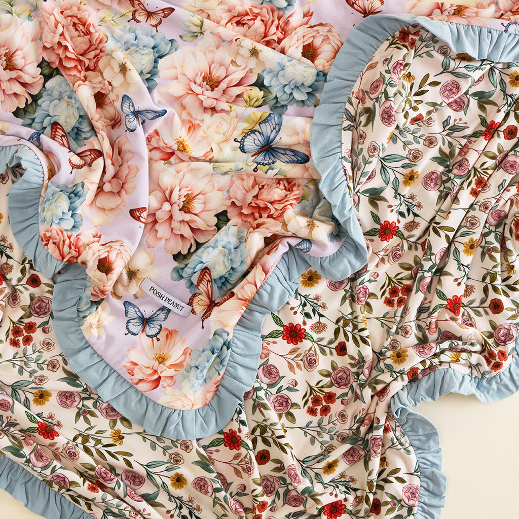 Tindra & Madelyn Ruffled Luxette Patoo® Blanket