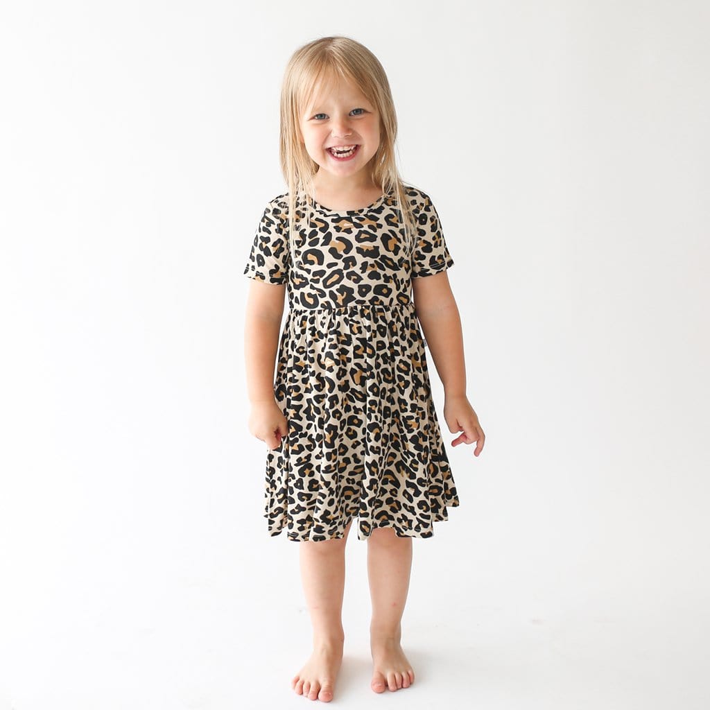 Lana Leopard Tan Twirl Dress