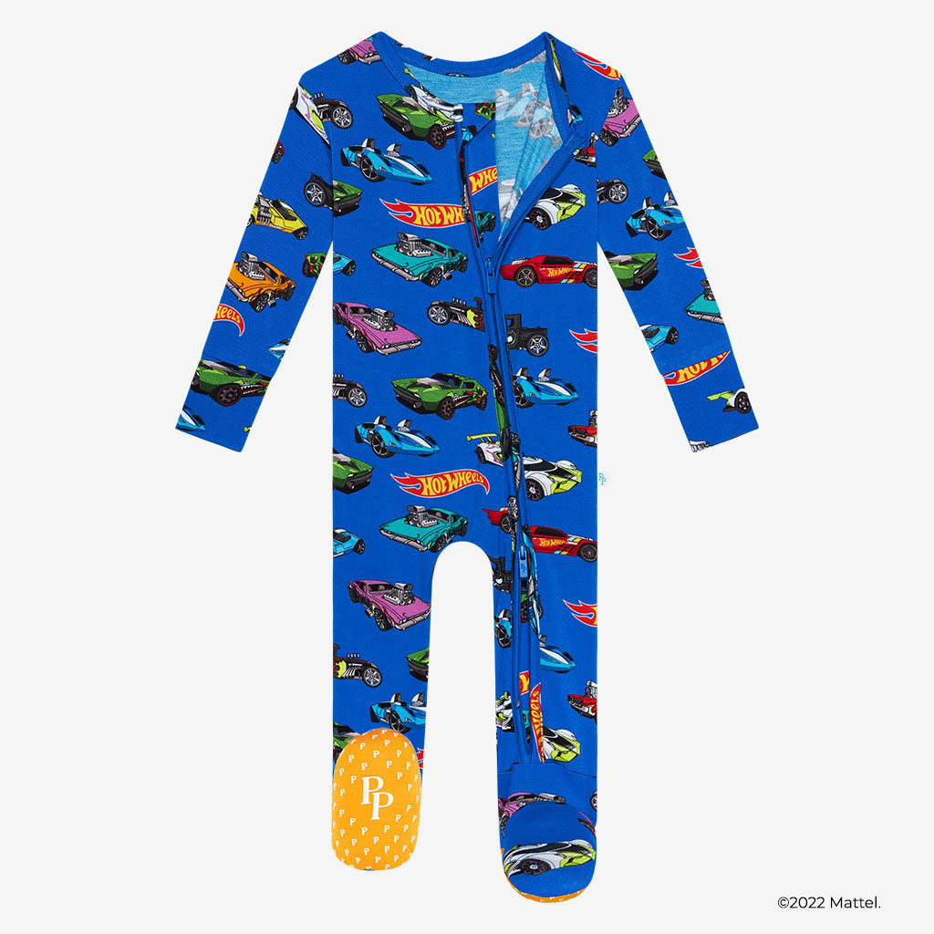 Hot Wheels™ Footie Zippered One Piece