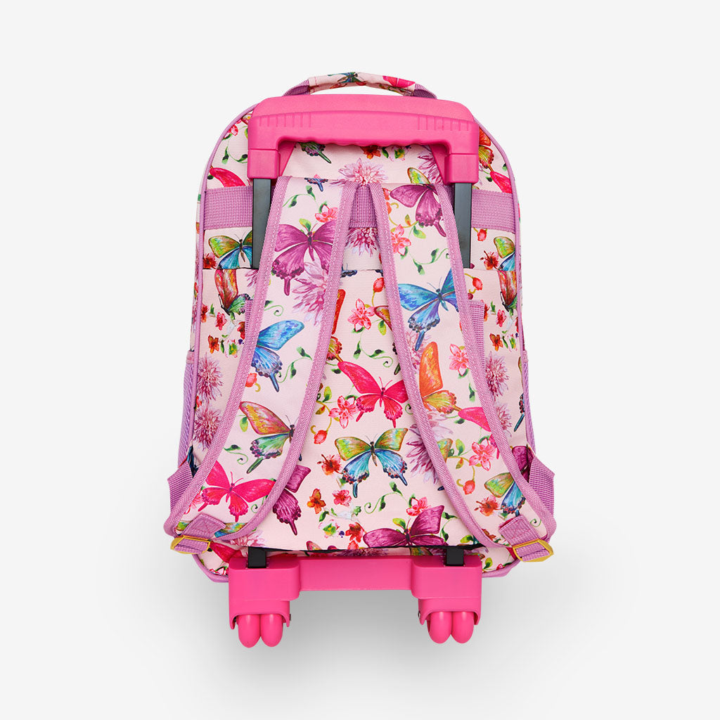 Watercolor Butterfly Rolling Backpack