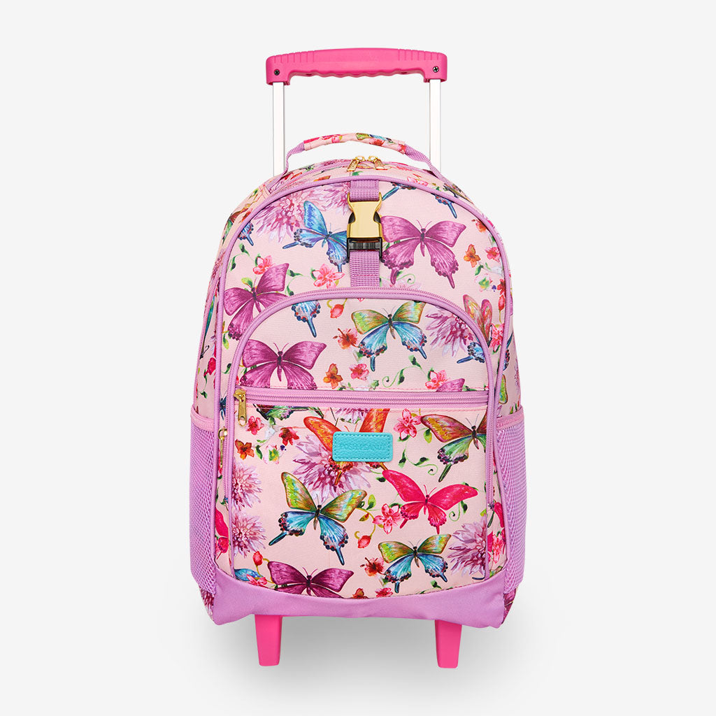 Watercolor Butterfly Rolling Backpack