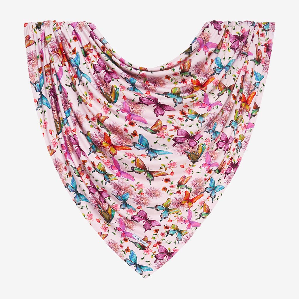 Watercolor Butterfly Swaddle Headband Set