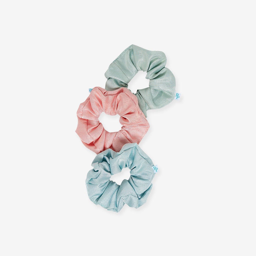 Signature Teal Sparkle Scrunchie Set