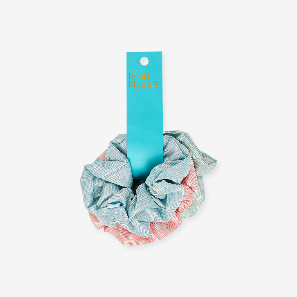 Signature Teal Sparkle Scrunchie Set