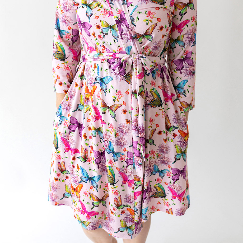 Watercolor Butterfly Robe