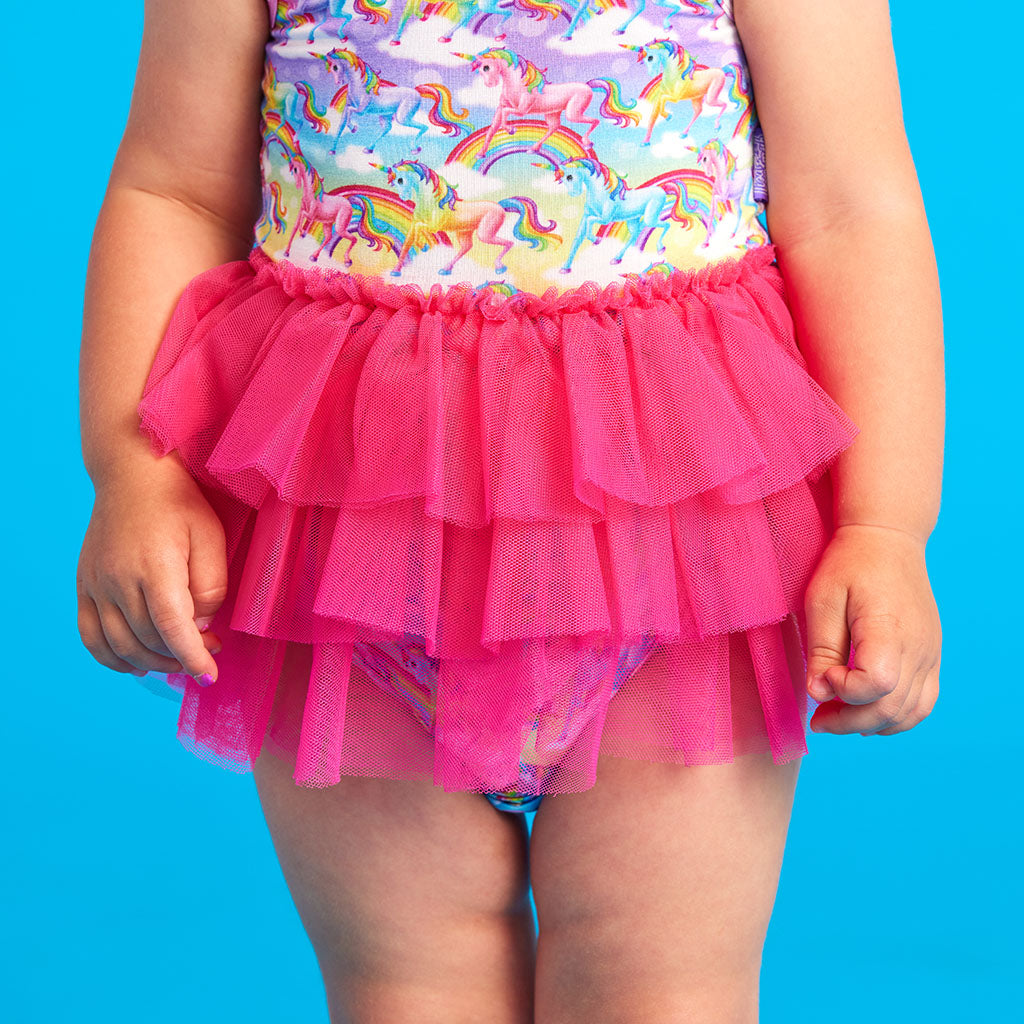 Lisa Frank® Markie™ Magic Racerback Tulle Skirt Bodysuit Dress