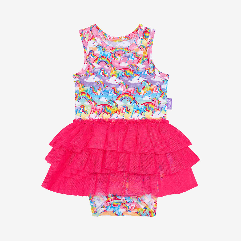 Lisa Frank® Markie™ Magic Racerback Tulle Skirt Bodysuit Dress
