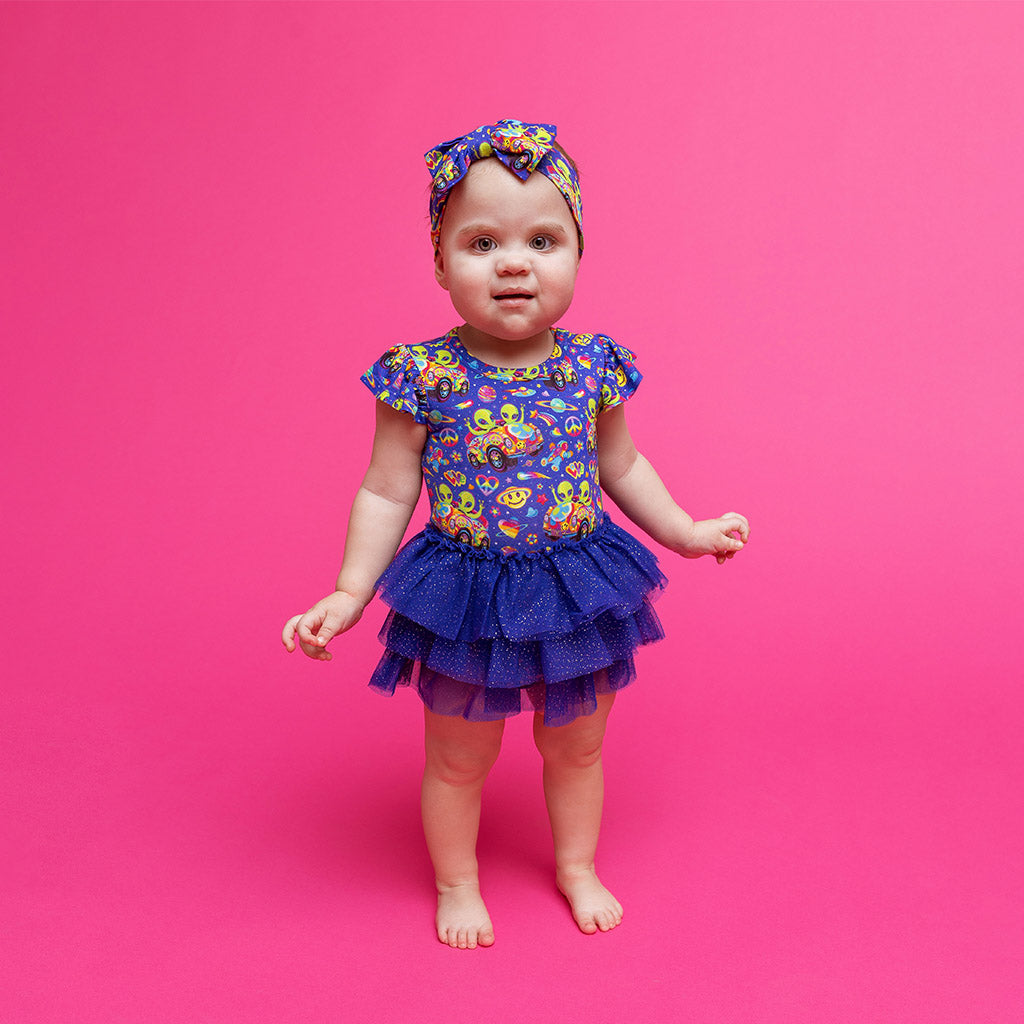 Lisa Frank® Zoomer & Zorbit Tulle Bodysuit Dress