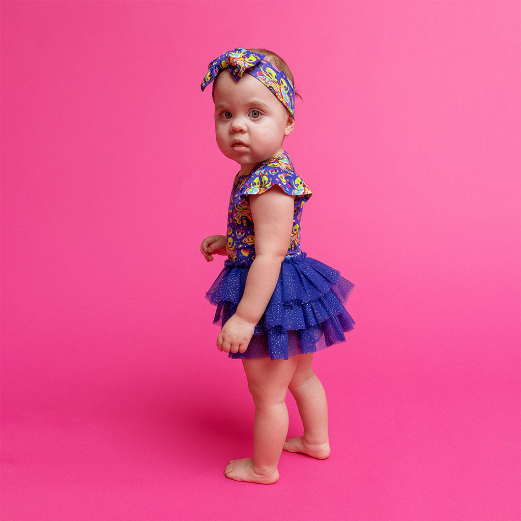 Lisa Frank® Zoomer & Zorbit Tulle Bodysuit Dress