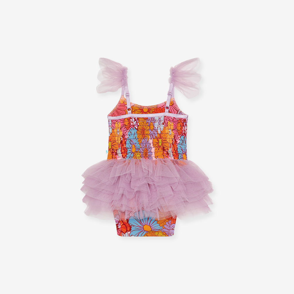 Meadow Tulle Smocked Bodysuit Dress