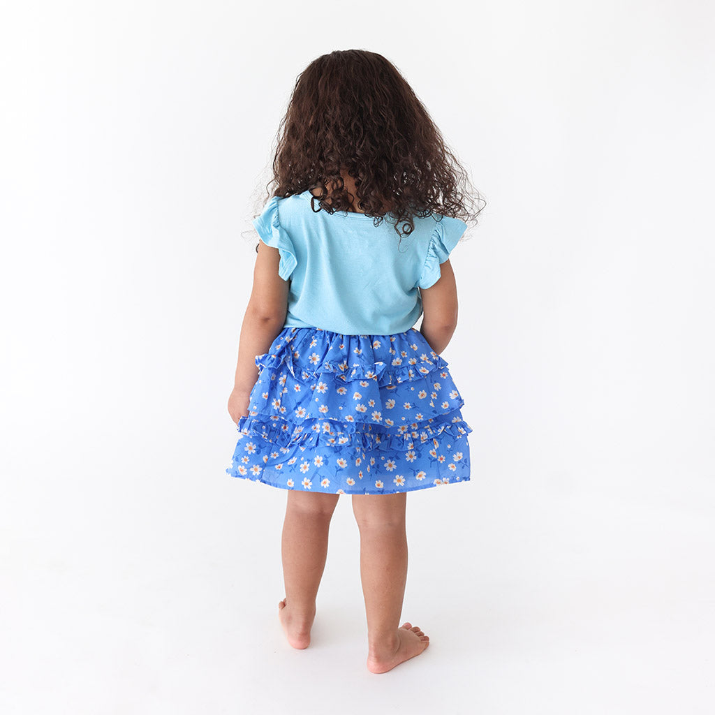 Colette Poplin Ruffled Mini Skirt