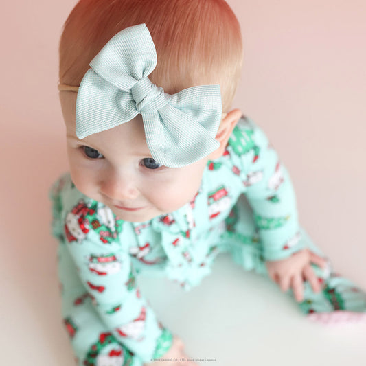 Mint Sparkle Nylon Headband