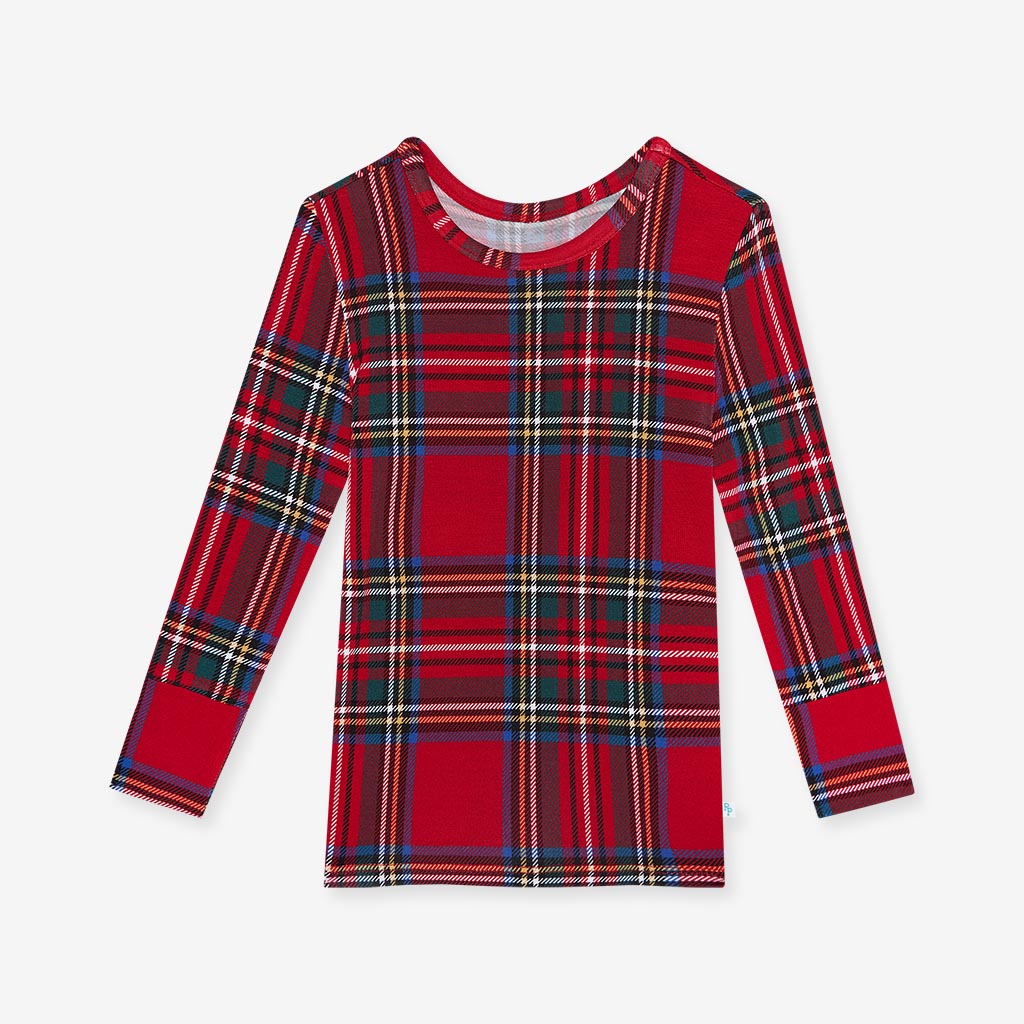 Red Tartan Plaid Classic Pajama Set