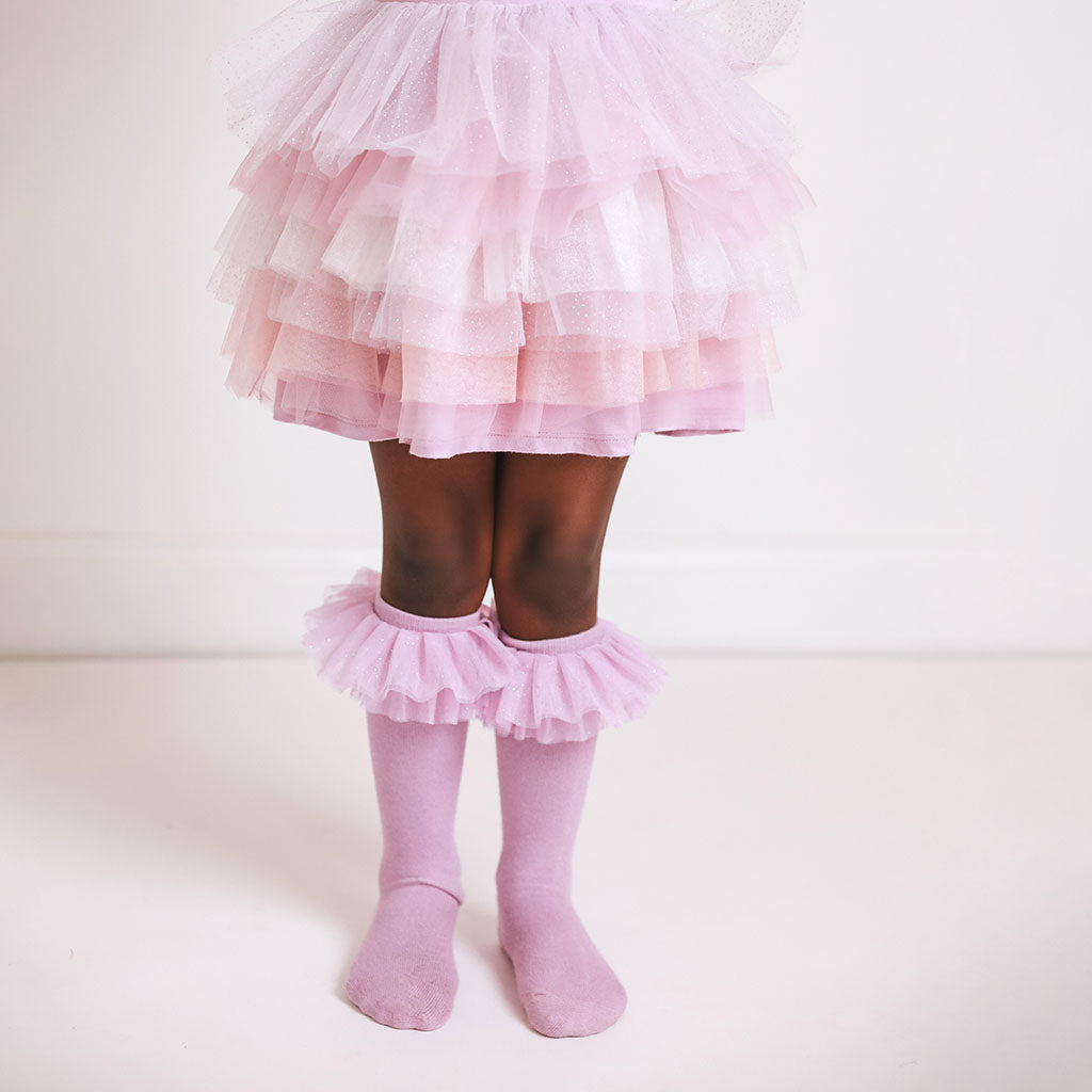 Lovely Lavender Tulle Smocked Dress