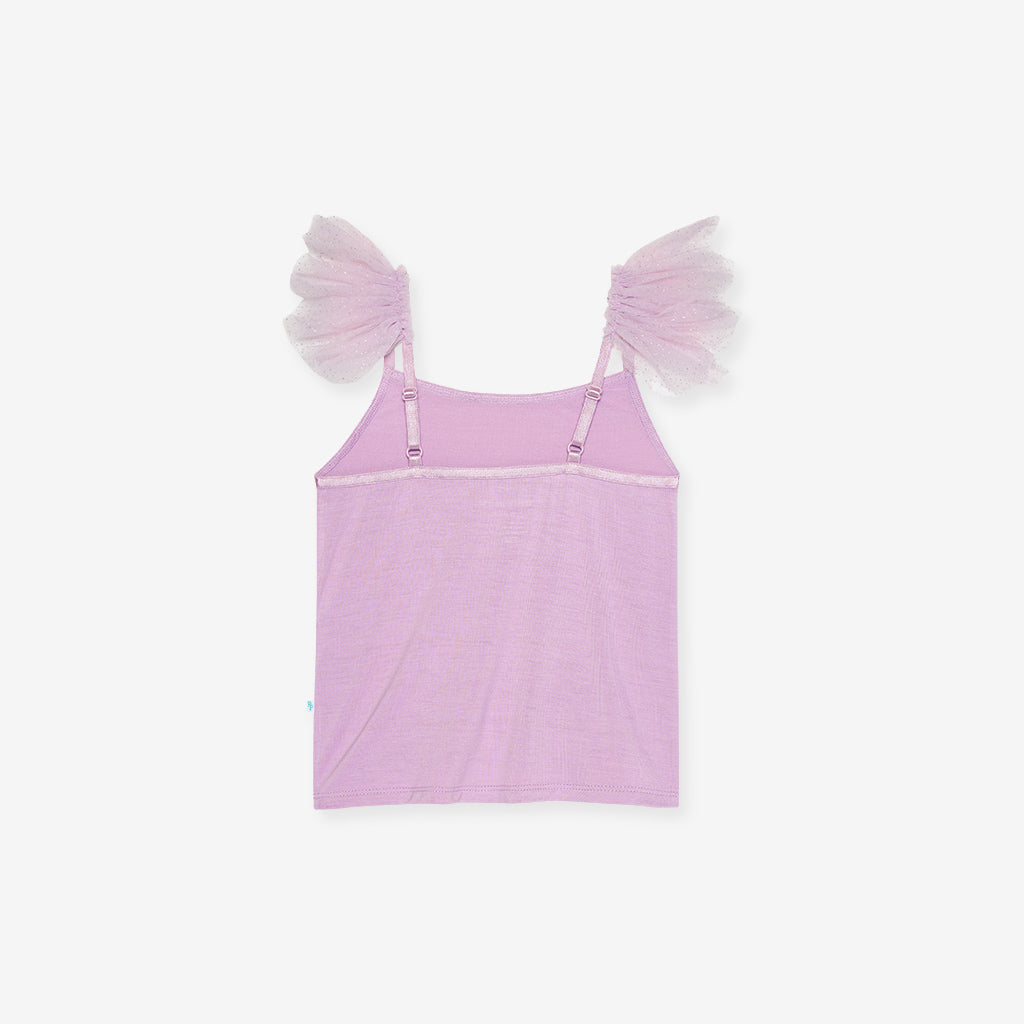 Lovely Lavender Ruffled Tulle Cami