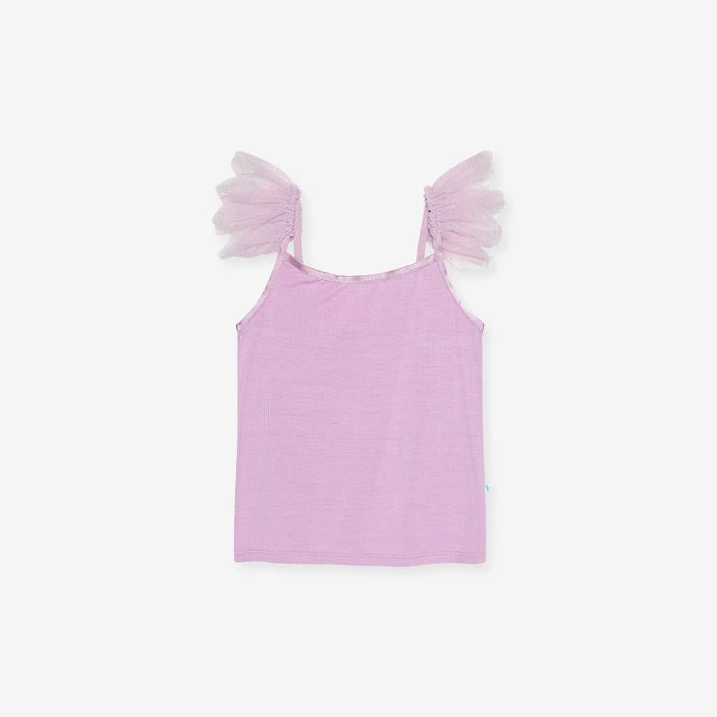 Lovely Lavender Ruffled Tulle Cami