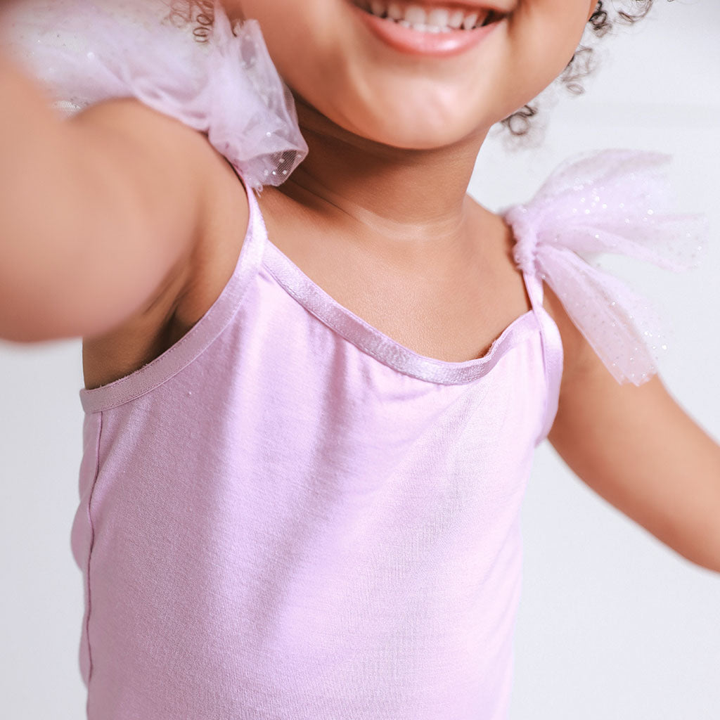 Lovely Lavender Ruffled Tulle Cami