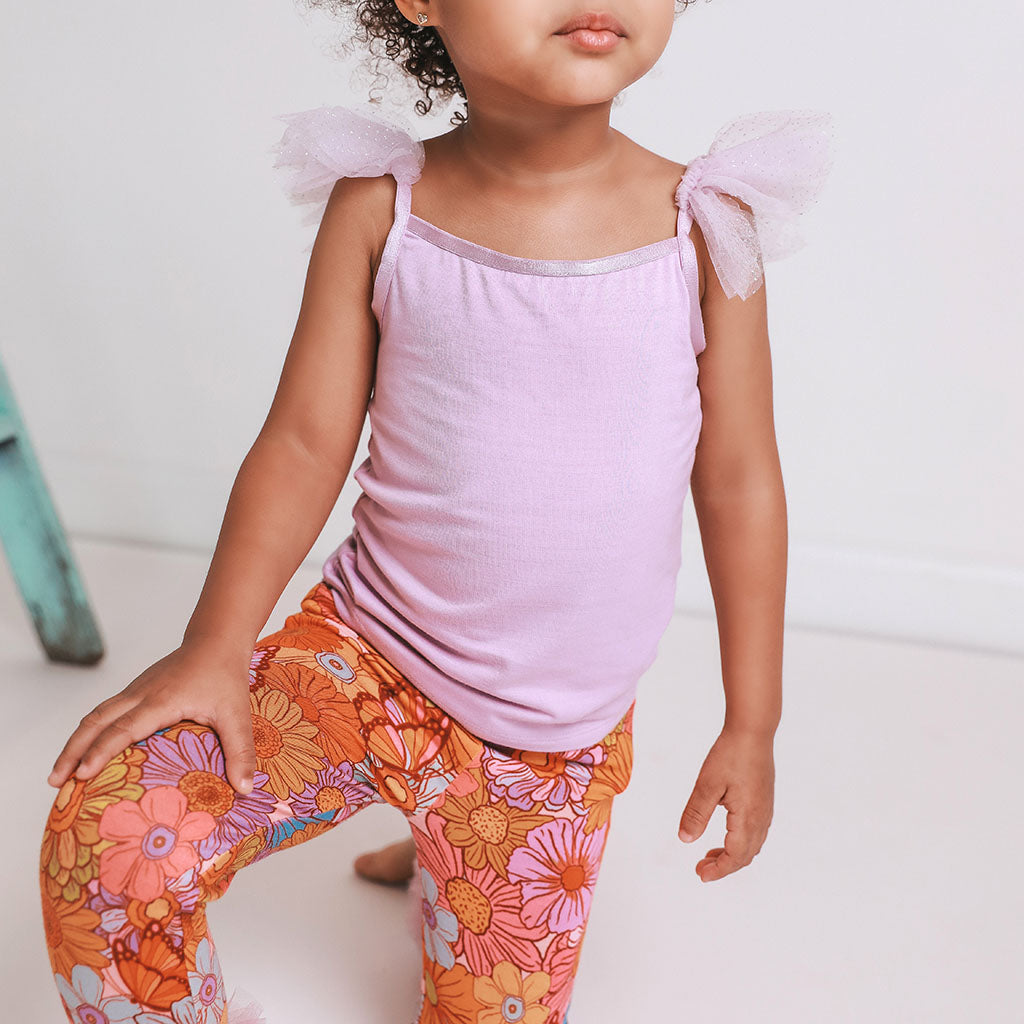 Lovely Lavender Ruffled Tulle Cami