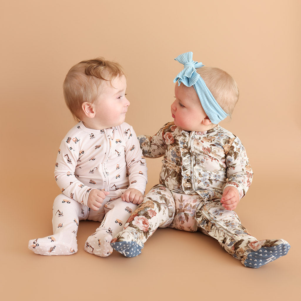 Dalton Footie Zippered One Piece