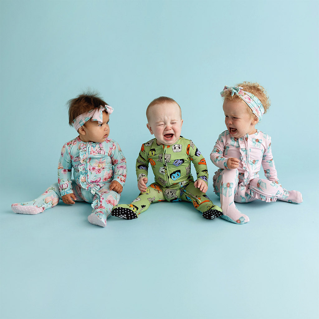 Posh Monsters Footie Zippered One Piece