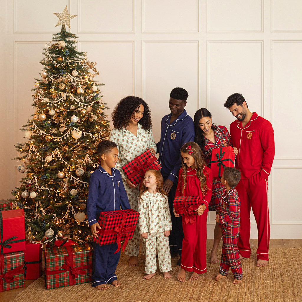 Navy Flannelette Luxe Pajama Set