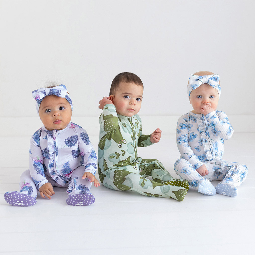 Everly Joy Footie Ruffled Zippered One Piece