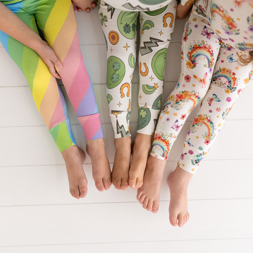 Rainbow Stripe Classic Pajama Set