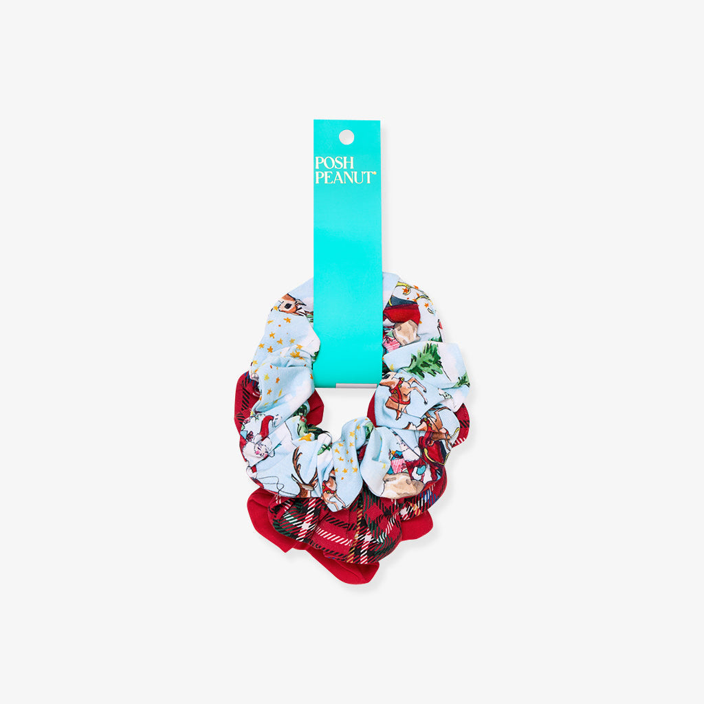 Pere Noel Scrunchie Set