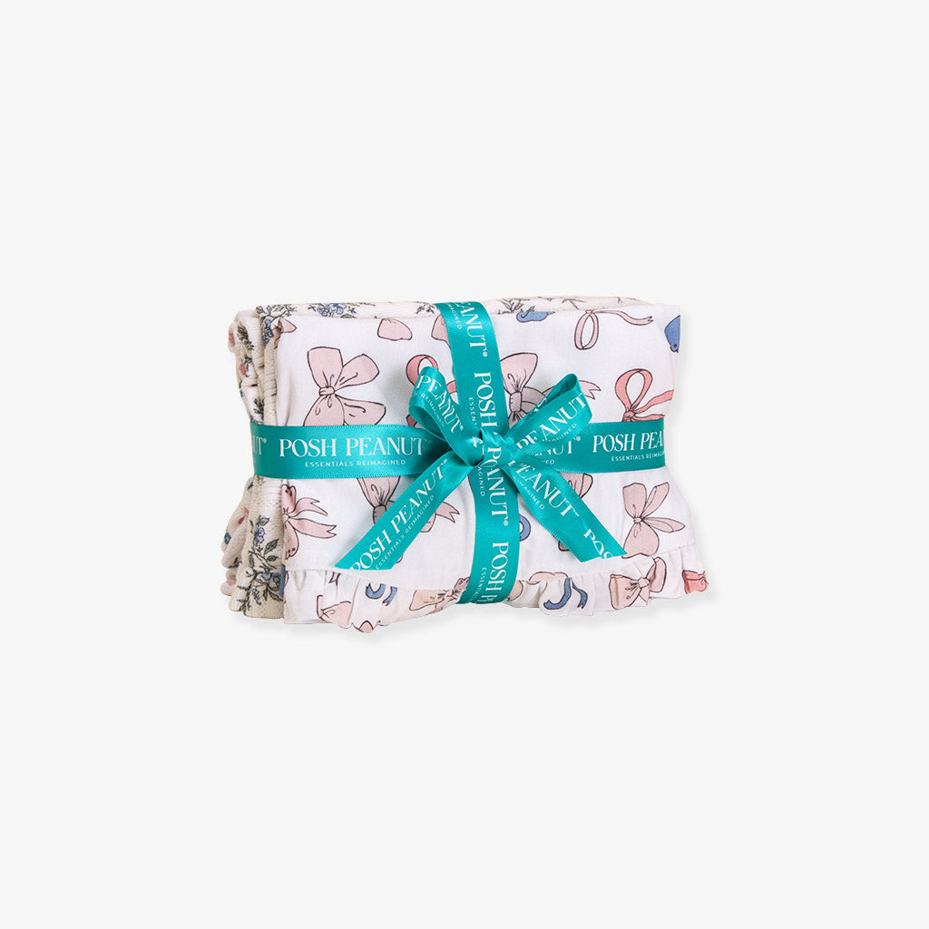 Esmerelda Ruffled Burp Cloth Set