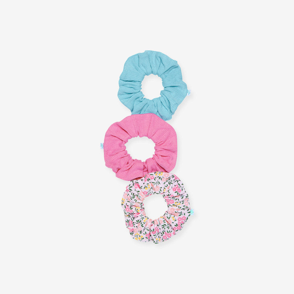 Meadow Haze Pointelle Scrunchie Set