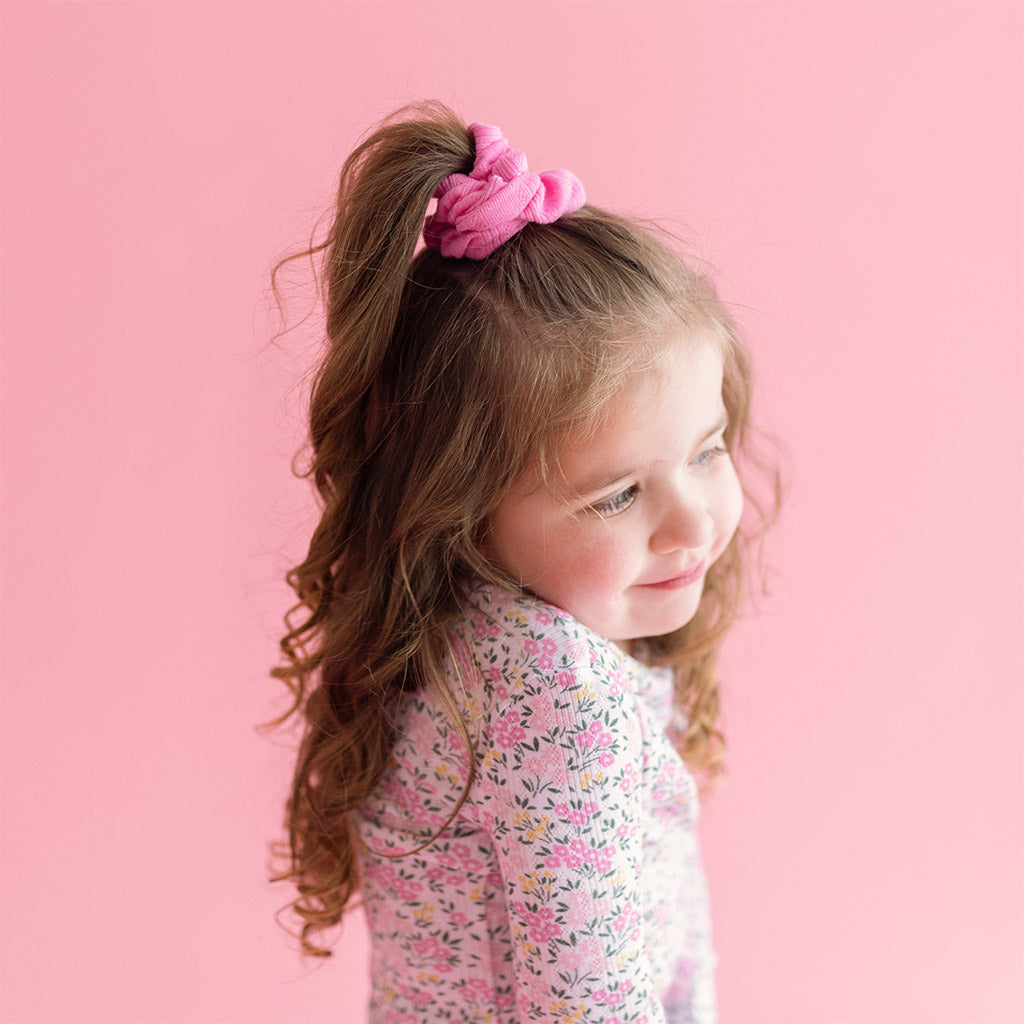 Meadow Haze Pointelle Scrunchie Set