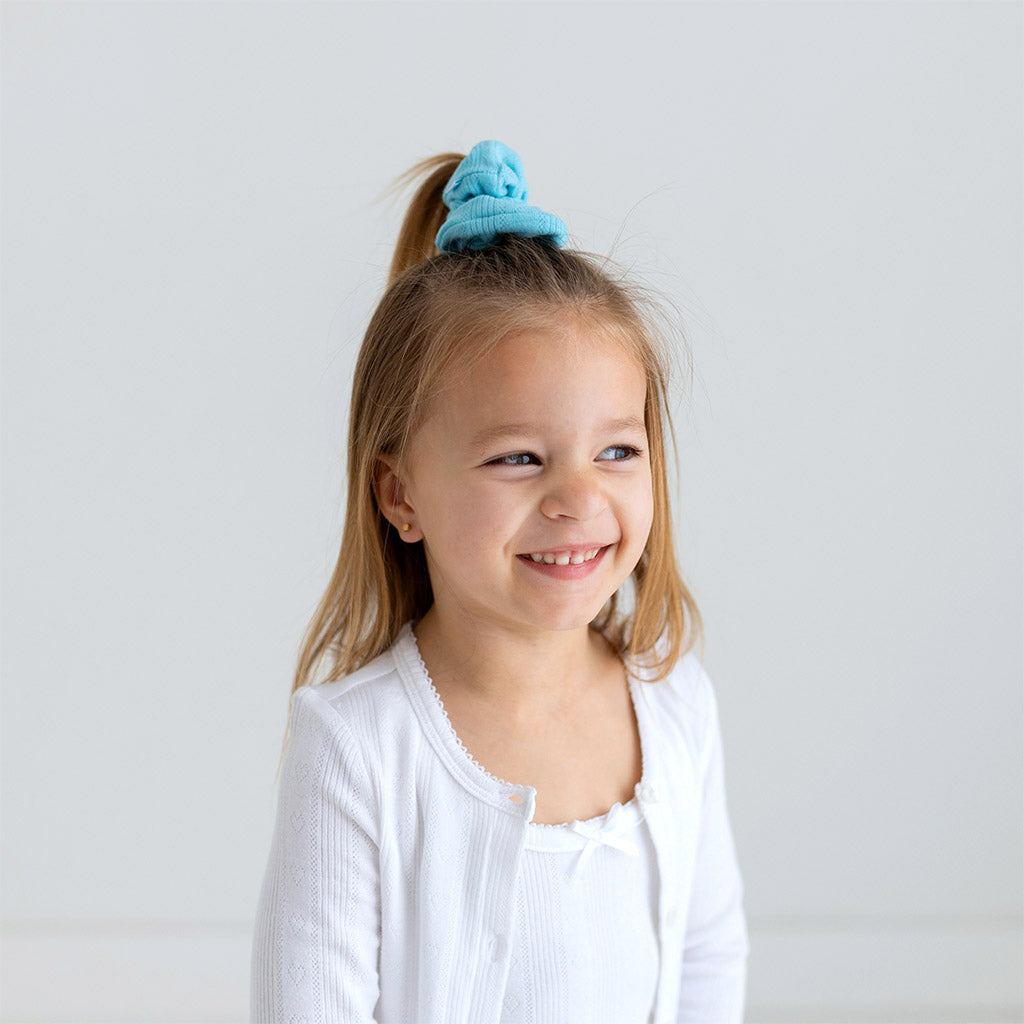 Meadow Haze Pointelle Scrunchie Set