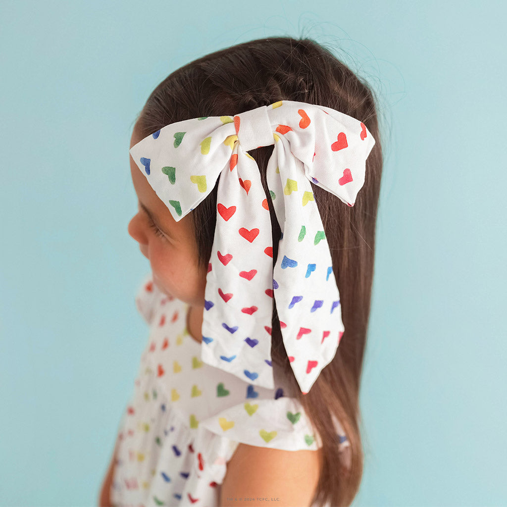 Care Bears™ Rainbow Hearts Luxe Bow Hair Clip