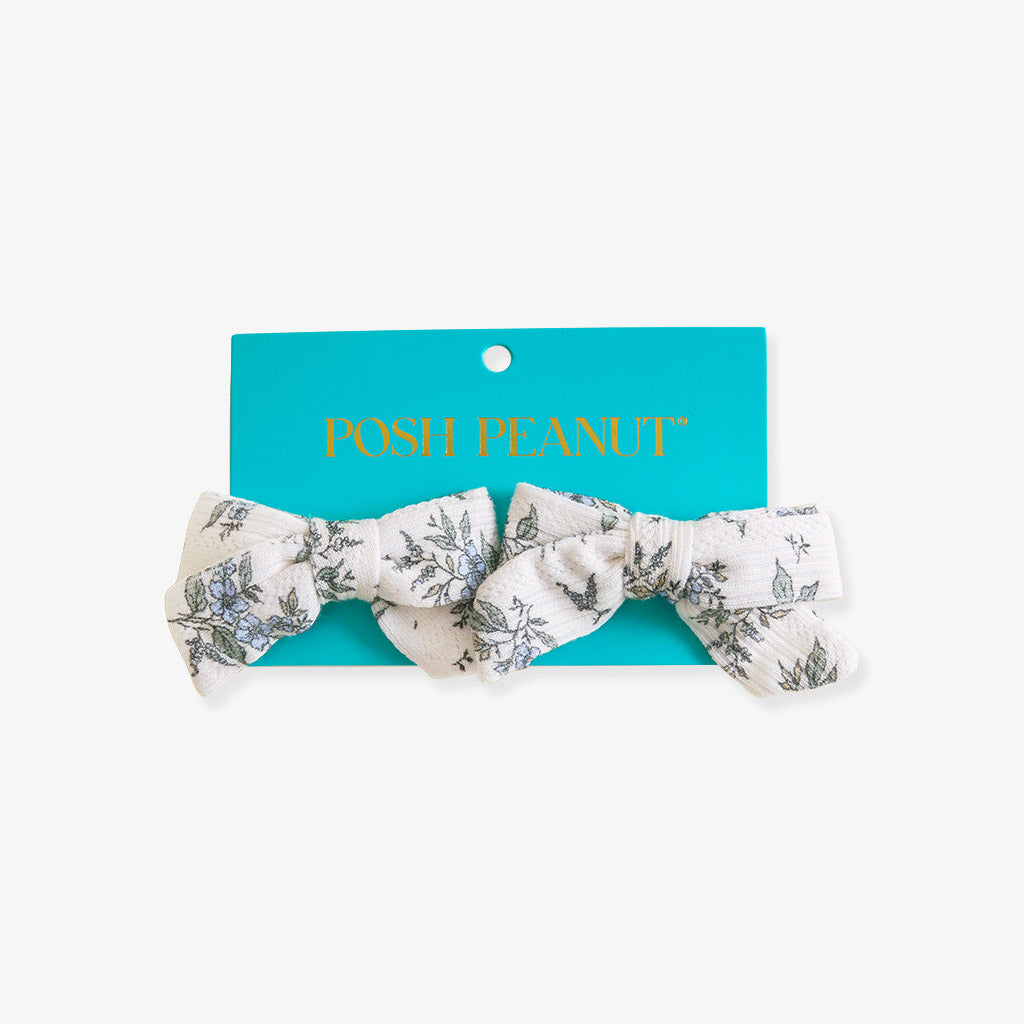 Esmerelda Pointelle Mini Bow Hair Clips