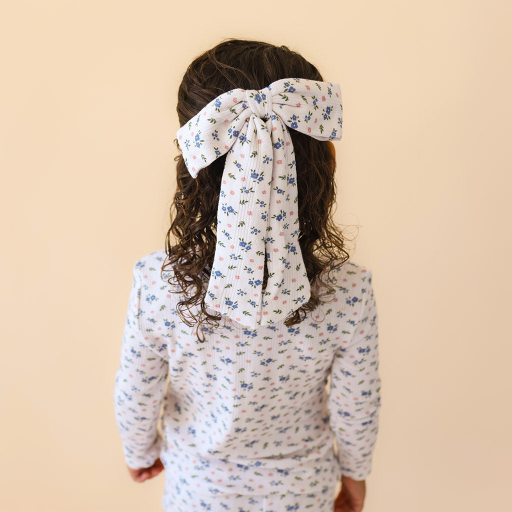Camberly Pointelle Luxe Bow Hair Clip