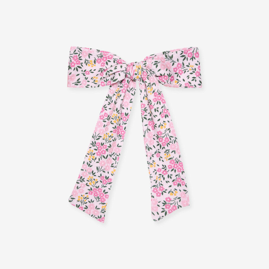 Meadow Haze Pointelle Luxe Bow Hair Clip