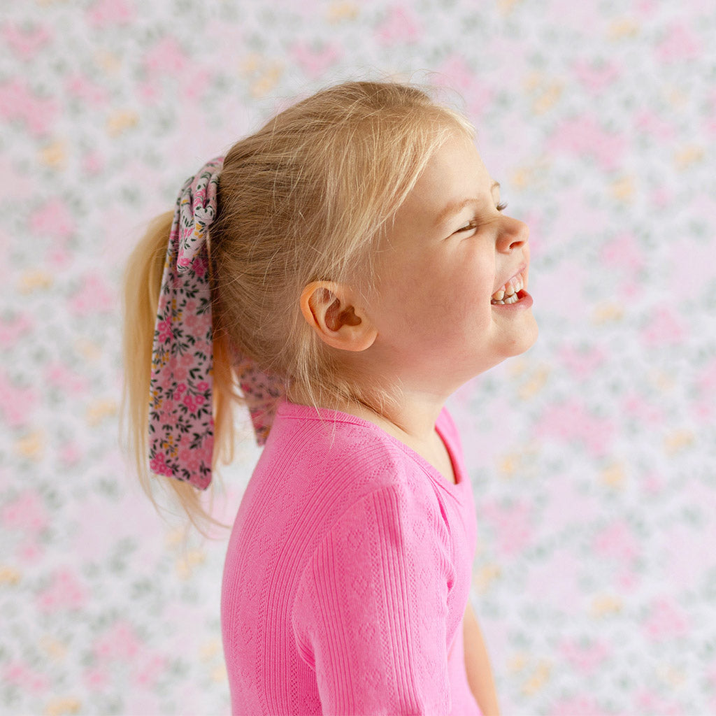 Meadow Haze Pointelle Luxe Bow Hair Clip