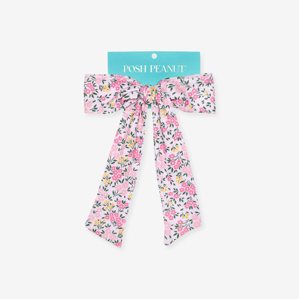 Meadow Haze Pointelle Luxe Bow Hair Clip