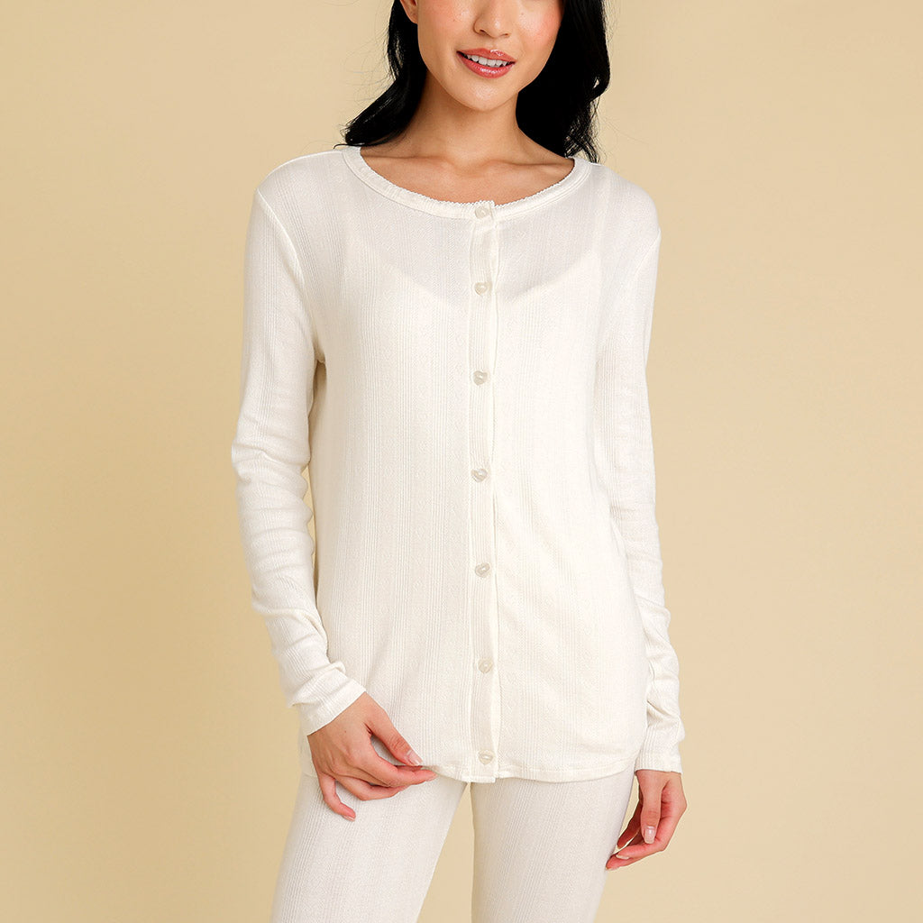 Vanilla Women's Pointelle Cardigan