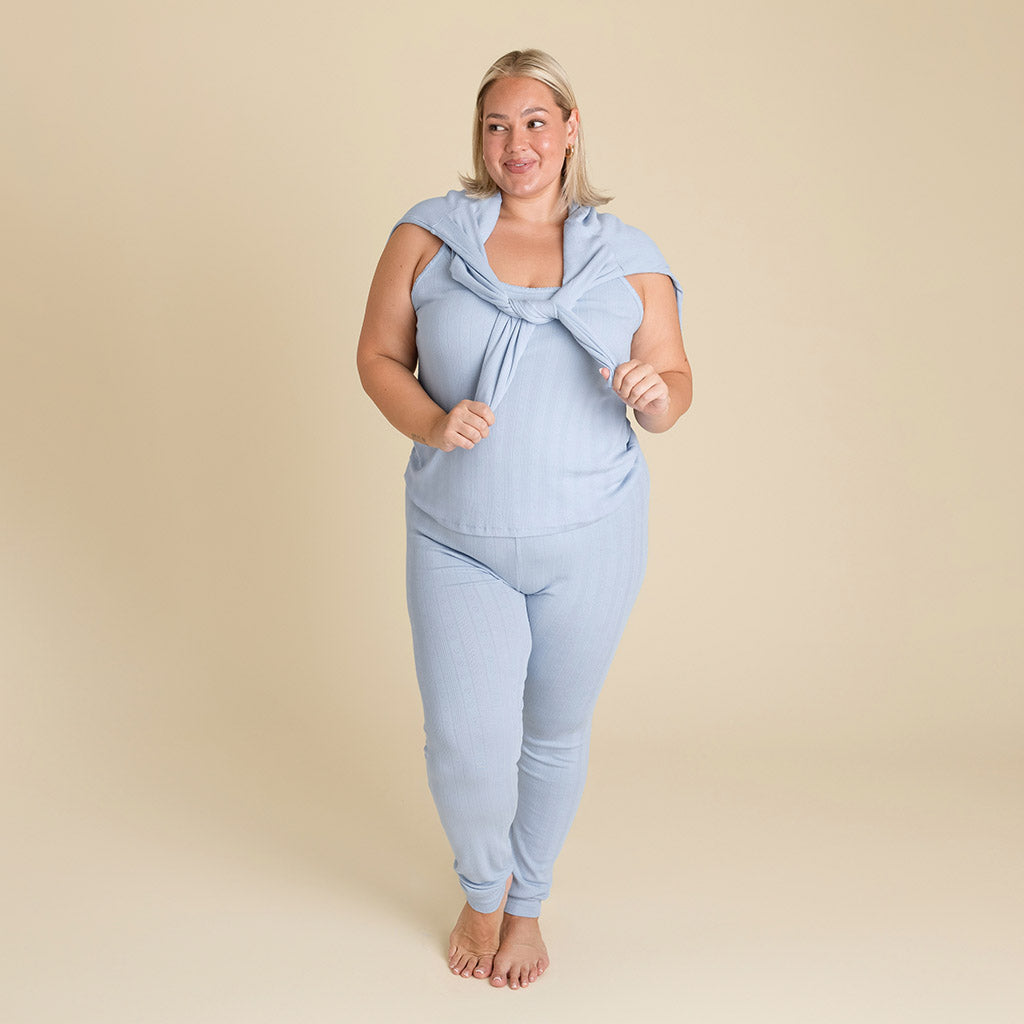 Periwinkle Women's Pointelle Cardigan