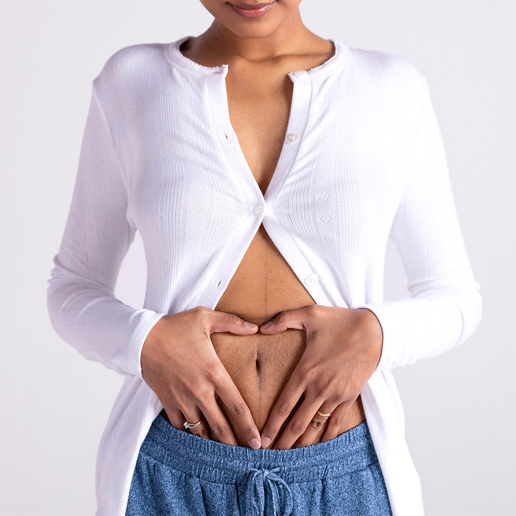 White Pointelle Women's Cardigan