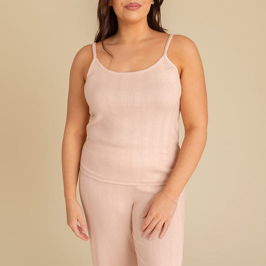 Dusty Blush Women's Pointelle Cami
