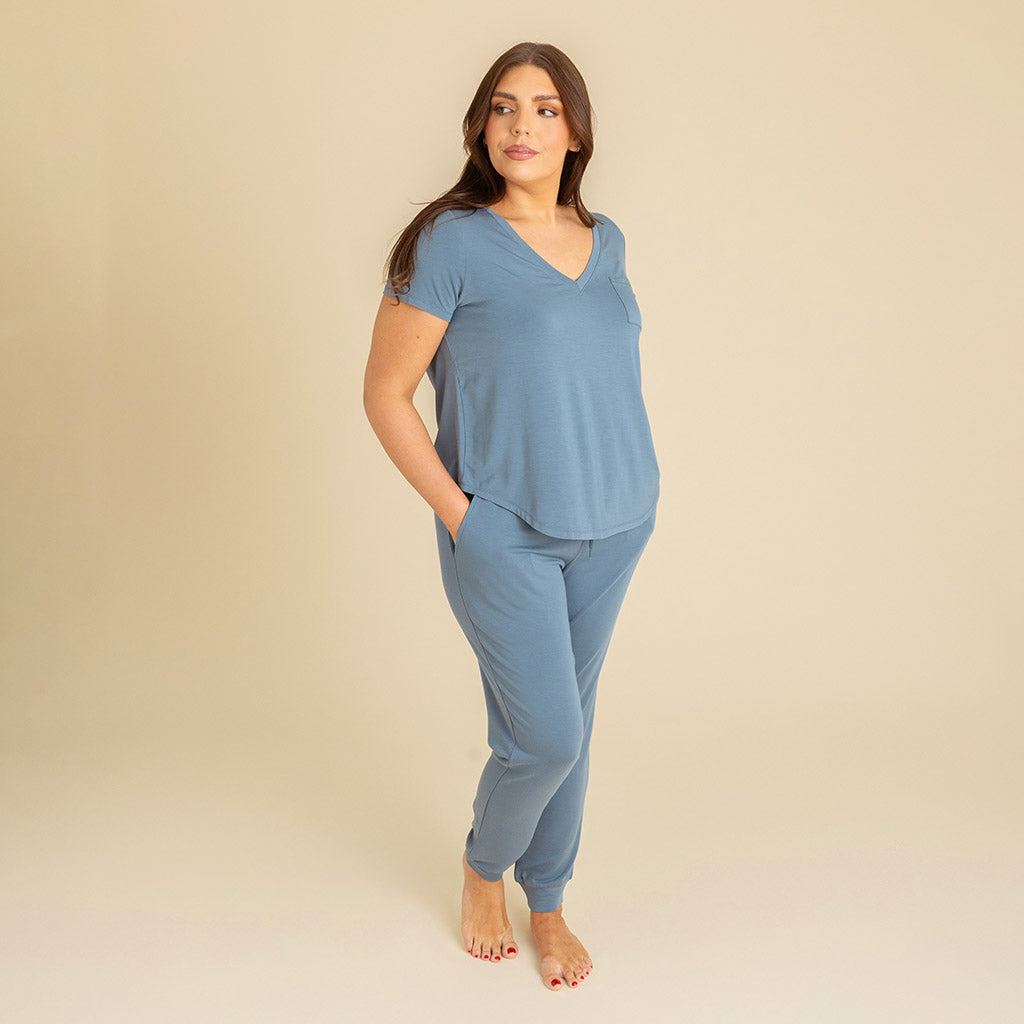 Slate Women's V-Neck Tee