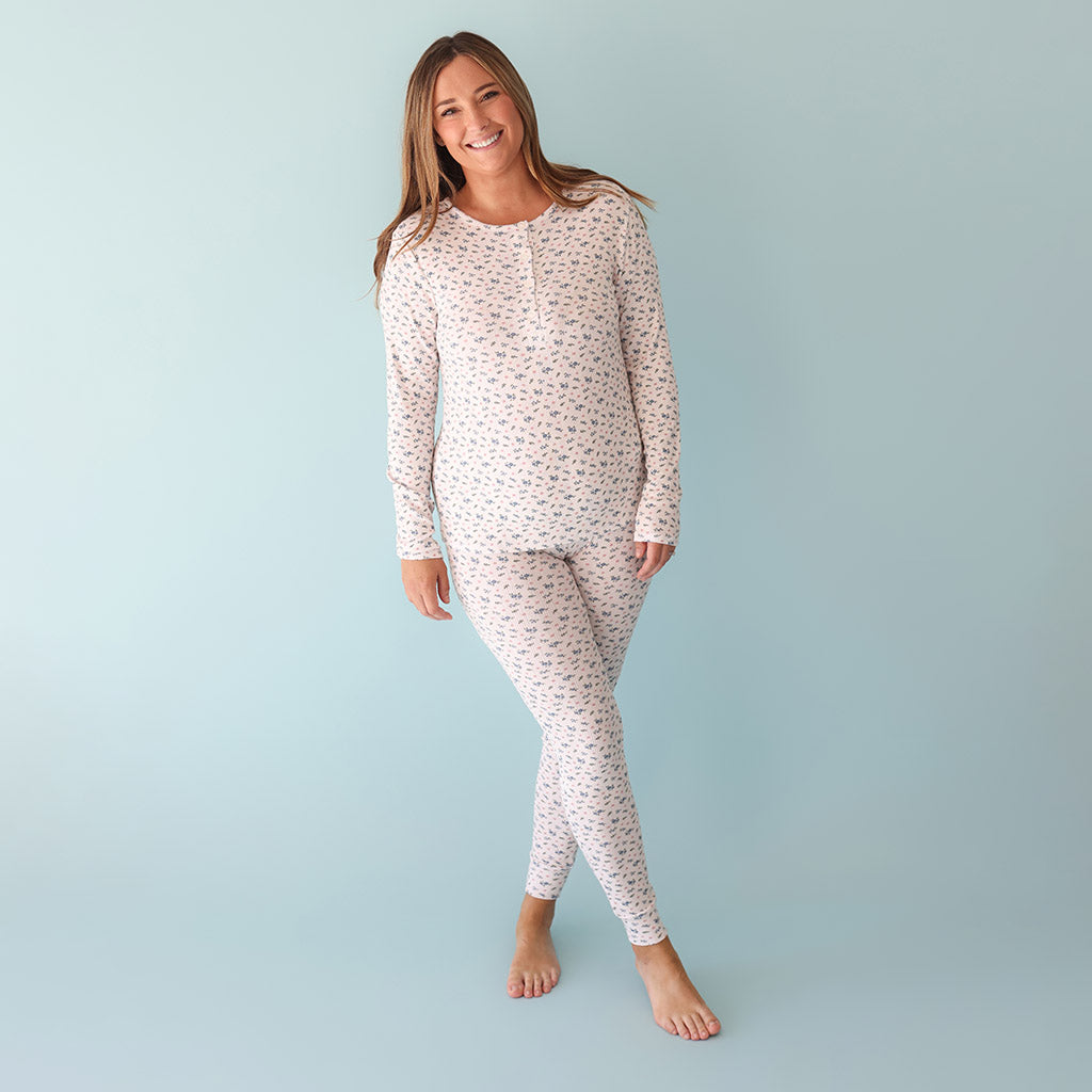 Camberly Women's Pointelle Henley Top