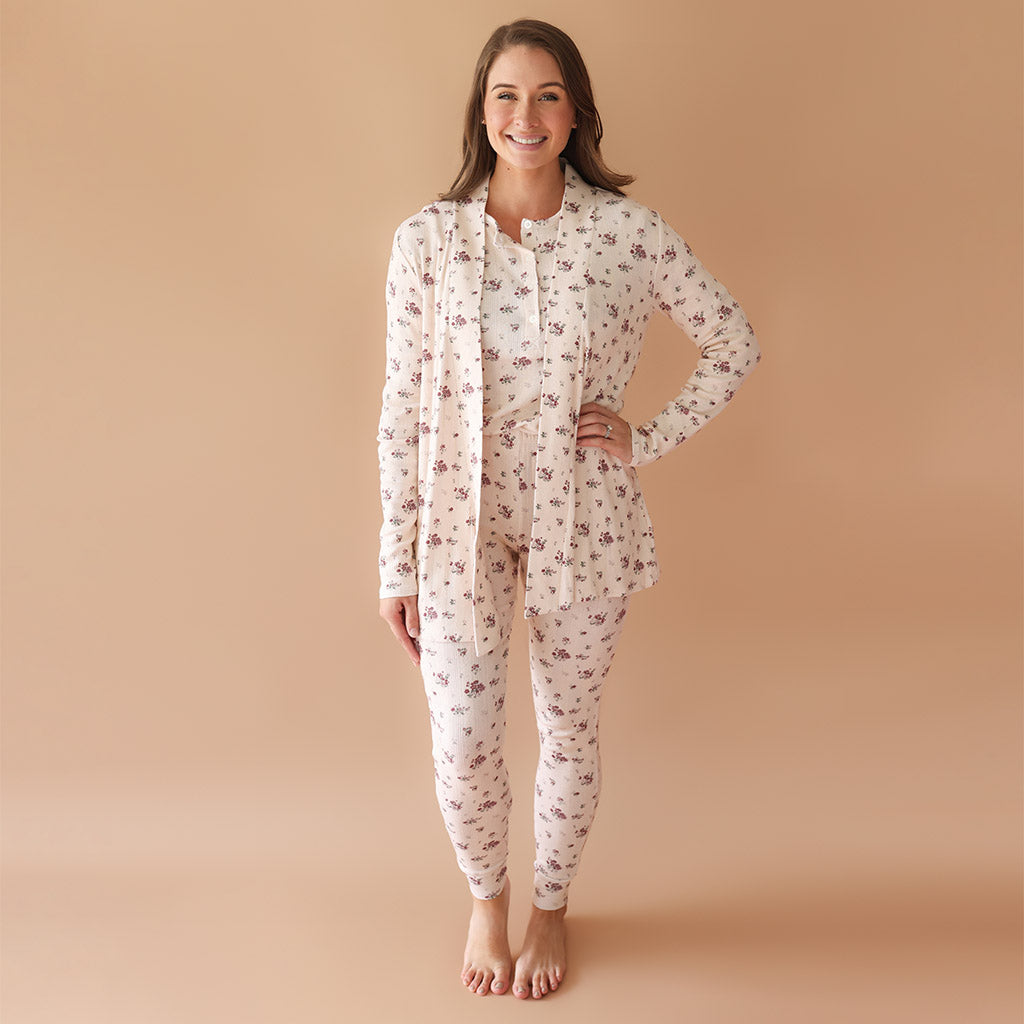 Maven Women's Pointelle Fly Away Cardigan
