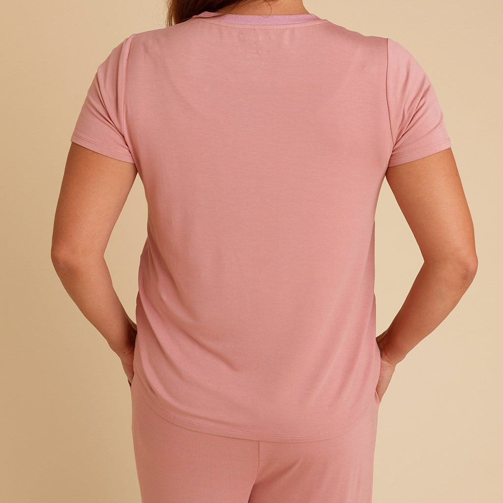 Dusty Rose Women's Crew Neck Tee
